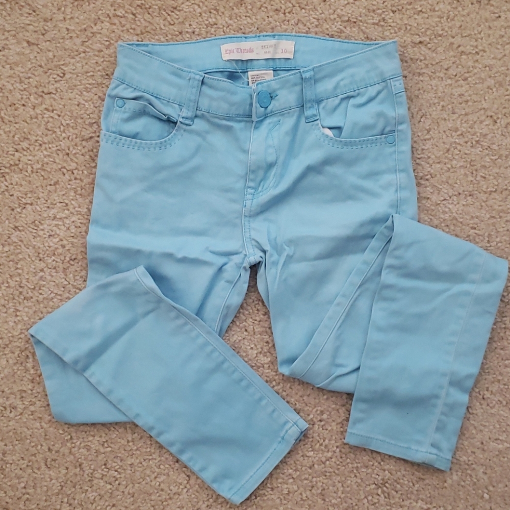 Girls Jeans, light blue, Size 10 skinny